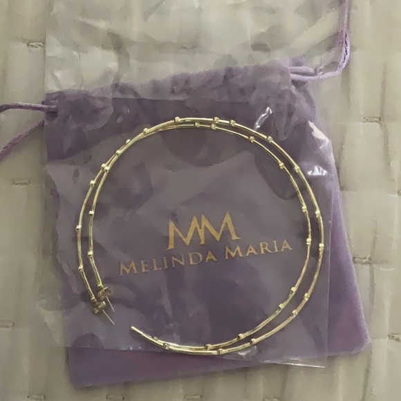 Melinda Maria Big Hoops 3 inch - Picture 2 of 3